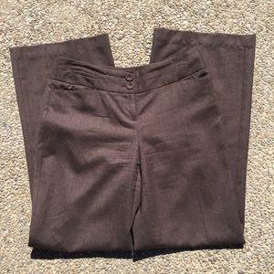 Ann Taylor Loft “Julie” brown 100% wool pants sz 2